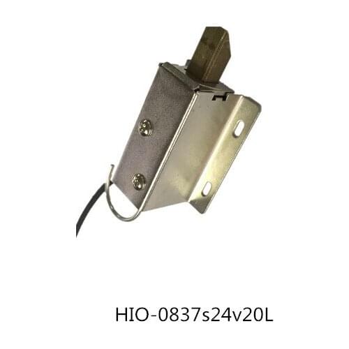 1pc solenoid lock with safety pull solenoid lock HIO-0837S-24V20L automatic door lock toy lock box cabinet