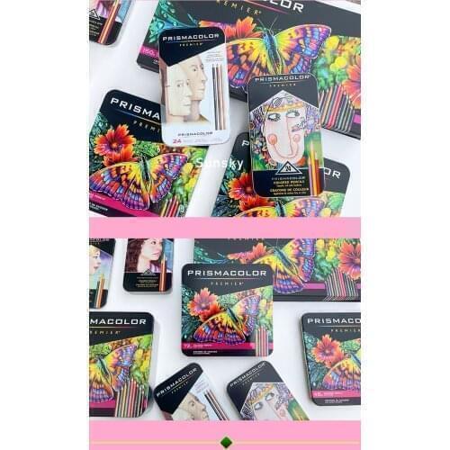 12 24 36 48 72 150 count Prismacolor Premier Soft cores colored pencils ,Professional artist oily colored pencil Pleasant colors