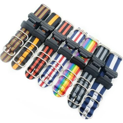 16mm Adapters And HD Conversion NATO Nylon Watch Band Strap Kit for GShock MIL-Shock 5600 GWM5610 DW6600 GW6900 2310 GA100
