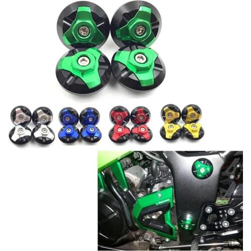 4Pcs Motorcycle Frame Hole Cap Cover Plug Low & Up for KAWASAKI NINJA250/300 350 Motorcycle Modified Parts Accessories