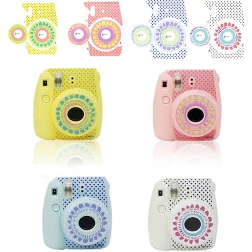 For Instax Mini 8/9 Sunflower Stickers Protection For Fujifilm Polaroid Camera