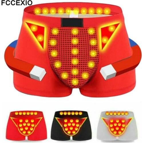 FCCEXIO Magnetic Underwear Magnetic Home Physiological Underwear Comfortable XL-3XL Enlargement MenS Underwear Physiological