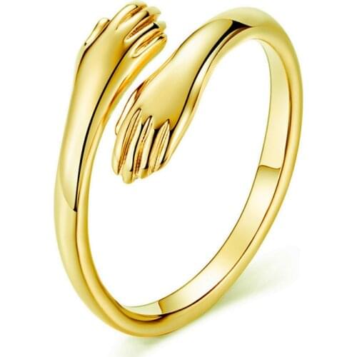 Hug Ring Mother Day Gift, Embrace Ring, Friendship Jewellery, Hug From Afar Ring, BFF Long Distance Relationship Gift Idea