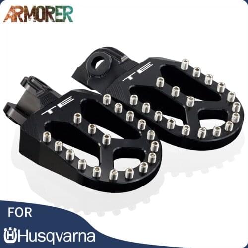 Lightweight off road Motocross Foot Pegs Pedals Footrest For Husqvarna TE150 250 350 450 501 TC65 85 125 250 2014-2016 2017-2019