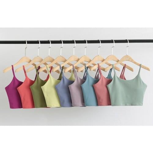 Soft Nylon Sports Bra Beauty Vest Tape Yoga Top Sexy Women Fitness Vest Gym Crop Top Inner Padded Workout Underwear Clothes