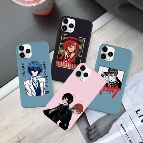 Japan Anime Bungou Stray Dogs Soft Silcone Phone Case for IPhone X 12 11 ProXS MAX XR 8 7 6 6S Plus SE2020 Dazai Osamu Cover