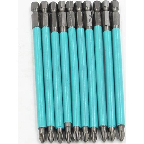 10pcs Bits Set S2 Steel PH2 125mm Screwdriver bit Head Set Torx Hex Tri-Wing Spanner Cross-head Bits non-slip set