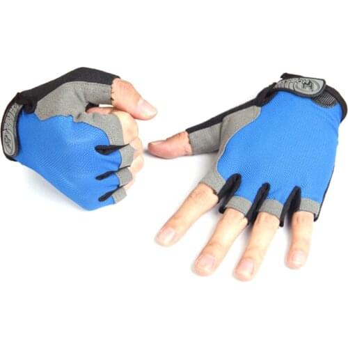 New Cycling Anti-slip Anti-sweat Men Women Half Finger Gloves Breathable Anti-shock Sports Gloves Bike Bicycle Glove