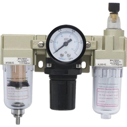 Pneumatic Air Filter Regulator Lubricator Combination Oil-water separator air source treatment air compressor
