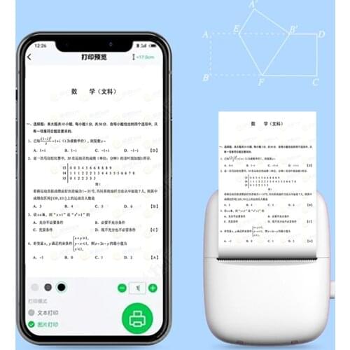 Portable Thermal Printer MINI CAT Print Paper Photo Pocket Thermal Printer 58mm Printing Wireless Bluetooth Android IOS Printers