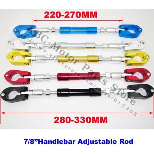 7/8"Handlebar Adjustable Rod for dirt monkey bike ATV racing motocross motorcycle Grips Handle Bar Steering Wheel Strengthen