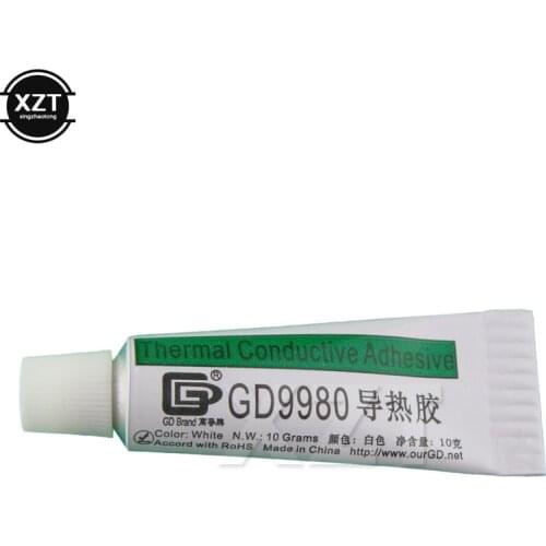 Hight Quality 10 Gram Conductivity GD9980 Thermal Paste Conductive Adhesive Heat Dissipation Silica Gel Fast Curing White ST10