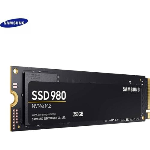 Samsung 980 SSD 250GB M.2 NVMe Interface TLC PCIe Gen 3.0 x 4, NVMe 1.4 Internal Solid State Drive