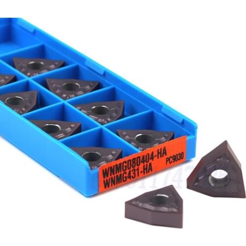 WNMG080404HA PC9030 WNMG080408HA PC9030 Carbide Inserts CNC Lathe Tool External Turning Tool Turning Blade , For Stainless Steel