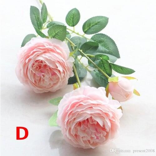 1 Bunch 3 Head Peony Artificial Flowers Peonies Silk Flower Floral Bouquet Wedding Decoration Fall Vivid Fake Flowers Home Decor