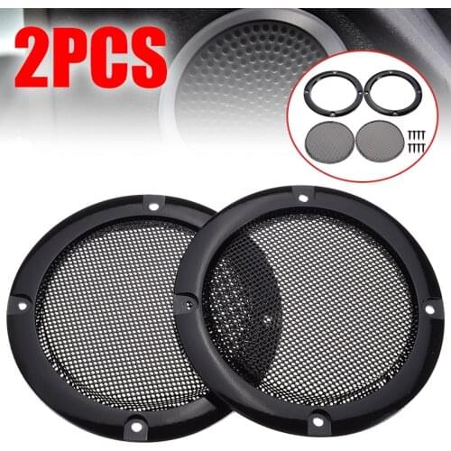 2pcs Newest Speaker Cover Mesh Grille Metal Audio Protective Hood Case 3 Inch High Quality Speaker Round Cover Parts