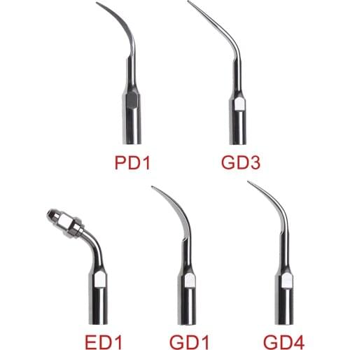5 Work tip suit-DTE Dental Scaler Tips Endo Scaling Perio GD1 GD3 GD4 PD1 ED1