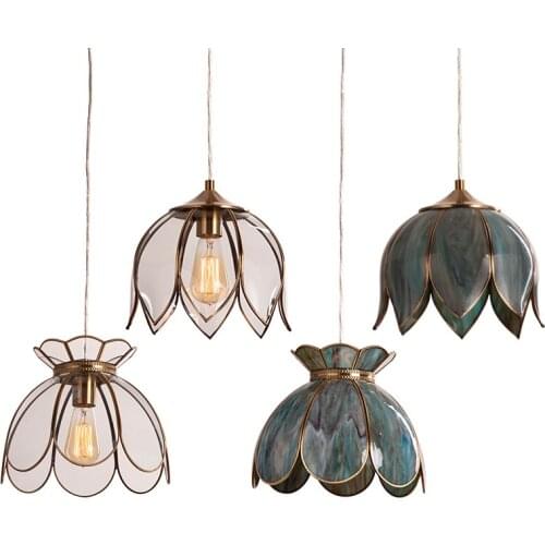 American Retro Small Pendant Light Fixtures Bar Aisle Balcony Study Nordic Pendant Lamp Creative House Single Head Hanging Lamps