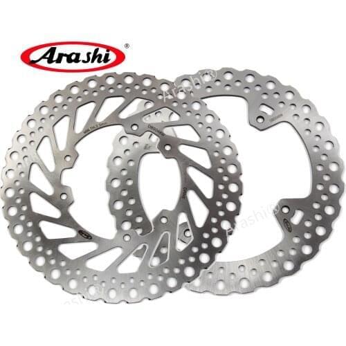 Arashi 1 Set Front Rear Rotors Brake Disc For HONDA CRF X 250 450 2004 - 2014 CRF250X CRF450X 2006 2007 2008 2009 2010 2011 2012