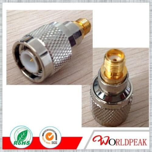 Free shipping Wholesale 10pcs TNC connector male plug to sma female jack RF adapter