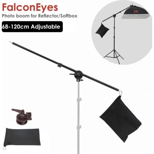 Photo Studio Boom Arm Top Light Stand 68-120cm 47inch Weight Bag Kit Photo Studio Accessories Extension rod