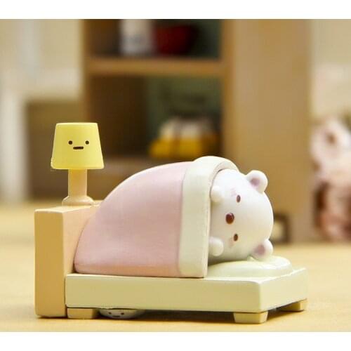 Kawaii Cartoon Japanese Anime Sumikko Gurashi Biological Cat Action Figure Toy Cat Sleep Cute Collection Model Doll For Kid Gift