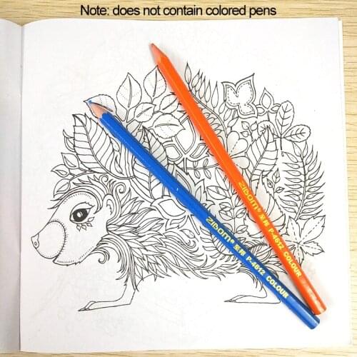 24/p Coloring Book Kids With Enchanted Forest Anti-stress Books For Adults Adults Cartoon Art Libros Livros Manga Livres Libro