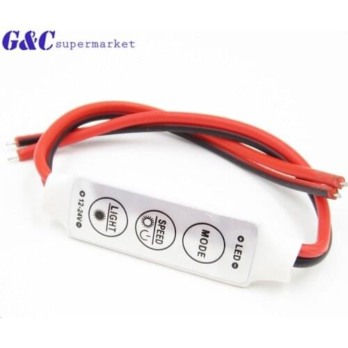 Mini 3 Keys LED RGB Controller 12V Brightness Dimmer For 5050 3528 Single Color Or RGB Led Strip Light diy electronics