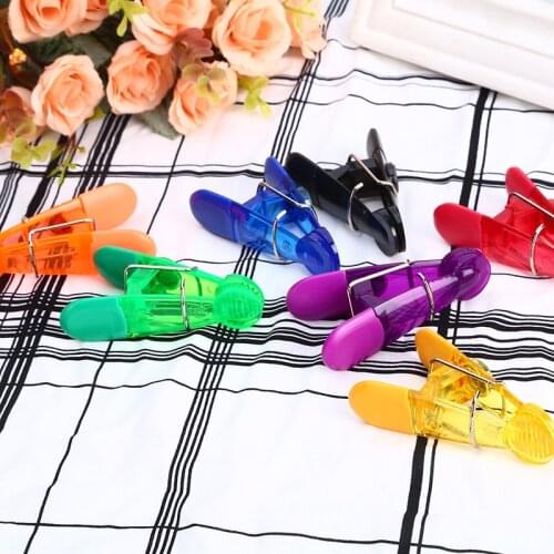 Multifunction 7pcs Magnetic Clip Plastic Folding Food Packaging Sealing Clip Magnet Clip Hangers For Clothes Laundry Storage