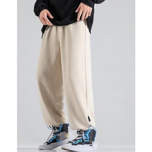 2021 Ankle-Lenth Black Grey Sweatpants Streetwear Spring Autumn Hip Hop Harem Pants Mens Casual Korean Oversize Joggers Trouers