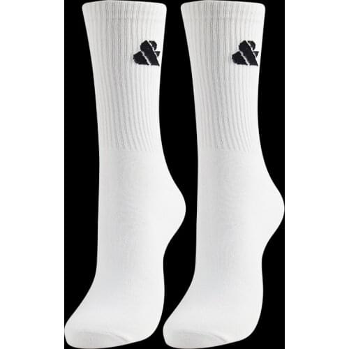 Customized separate logo, covered with logo letters jacquard combed cotton socks,Factory customized packaging
