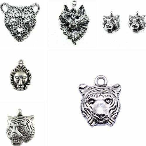 Wecharms bulk charms for jewelry making kit pendant diy jewelry accessories Leopard Head Charms