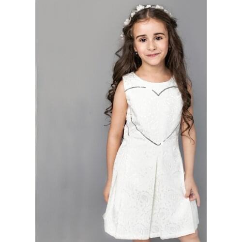 Girls Dress 2-8 Years Children Winter Spring Party Dress Fashion Sleeves Solid Clothing Dress for Kids Jacquard Princess Dress