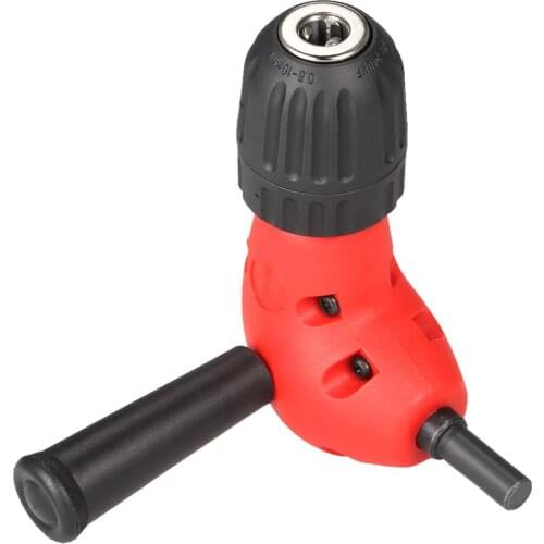 Professional 0.8-10mm 90 Degree Round Shank Right Angle Bend Extension Chuck Drill Adapter With 9.5mm Shank 3/8in Chuck