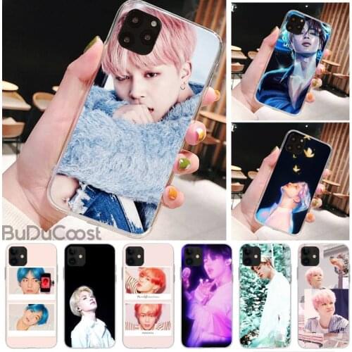 Riccu Park Jimin Kpop DIY Painted Bling Phone Case for iPhone 8 7 6 6S Plus X 5S SE 2020 XR 11 pro XS MAX 12 12Mini