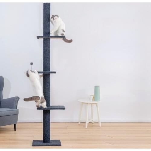 Detachable Pet Cat Tree Condo Scratcher Adjustable Scratching Climbing Tree Cat Toy Protecting Furniture 2020