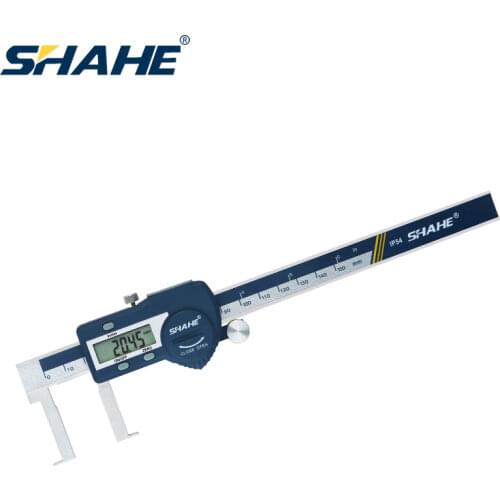 SHAHE 0.01 mm 22-150 mm High quality stainless steel Inside Groove Digital Caliper With Flat points Caliper Measuring Tools