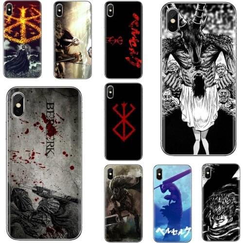 For Samsung Galaxy Note 3 4 5 8 9 S3 S4 S5 Mini S6 S7 Edge S8 S9 S10 Plus Japanese anime Berserk Art Online Silicone Phone Case