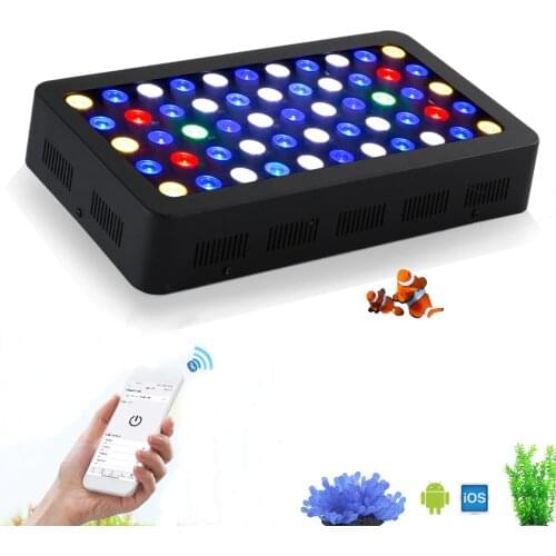 165w Bluetooth Control Dimmable LED Aquarium Light Moonlight Aquarium Marine Reef Coral Fish Lamp Plant Growing Fish Tank Light