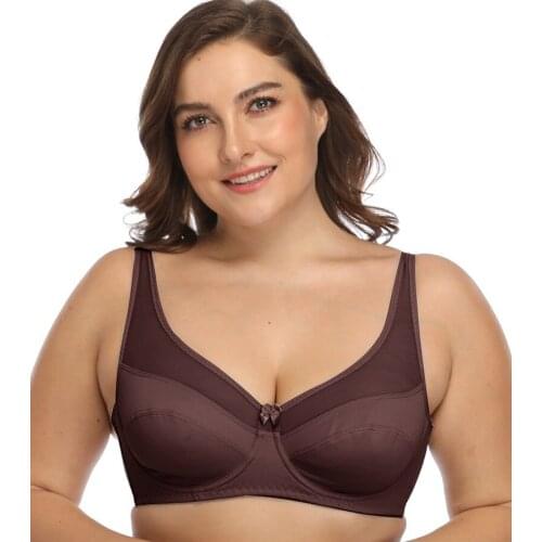 Thin Cup See through Lace Breathable Push Up Bra Sexy Women Underwear Brassiere Large Size D E F Lingerie Underwired Bralette