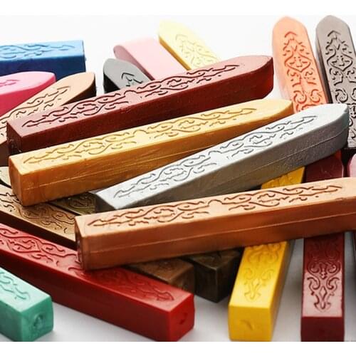 26 Colors Sealing Wax Stick Retro Stamps Wick Sticks For Letter Wedding Invitations Wax Seal Dedicated Seal Stamps Wick Sticks