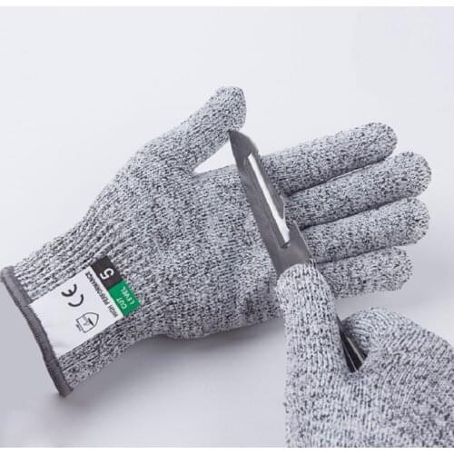 Anti Cutting Outdoor Fishing Gloves Anti Knife Cutting Protective Knitted Kitchen Gloves