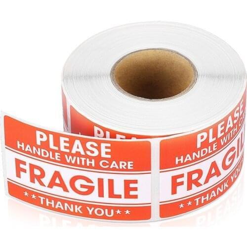 100PCS Fragile Stickers The Goods Please Handle With Care Warning Labels DIY Supplies