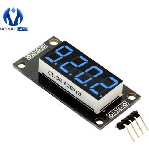 0.36INCH 0.36" 0.36 Inch TM1637 7 Segments Digital Blue Display Tube 4-Digit LED Module Board For Arduino