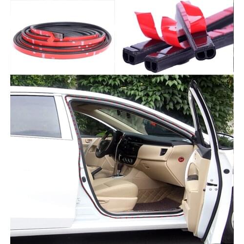 5M EPOM Car Door Window Seal Strip Anti-dust,Wind,Vibration Rubber Strips B-Type