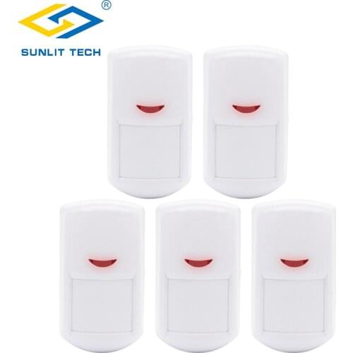5pcs Wireless PIR Motion Sensor for 433MHz Smart Home Security WIFI GSM PSTN Alarm System Anti-thief Motion Detector