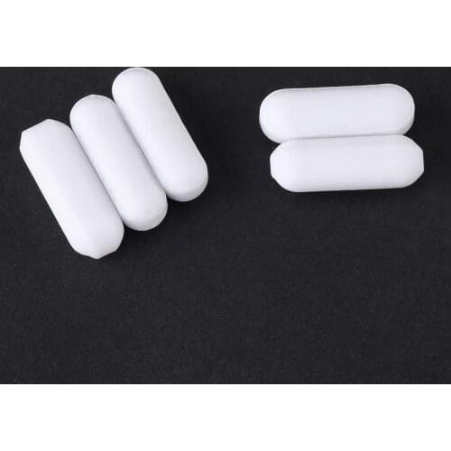 5pcs/lotx PTFE Mixer Practical Corrosion Resistant Plain Spinbar Biological Stirrer Stirring Bar Rod Magnetic Research Chemical