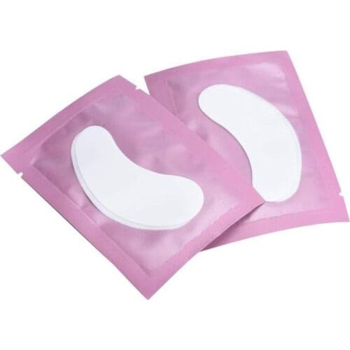 50 pairs Eye protection Gel Eyelash Pad patch Lint individual Lashes Extension Eye Mask