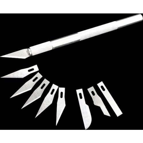 9 Blades Wood Carving Tools Fruit Food Craft Sculpture Engraving Knife Scalpel DIY Cutting Tool PCB Repair