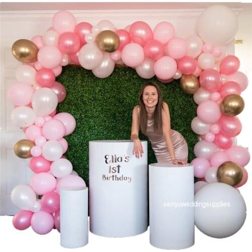 Customized wedding events acrylic white hexagon cake display plinth stand senyu2489